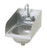Eagle Group HSAN-10-F-LRS 18" x 12" x 14 1/4" hand sink with side splashes, includes; 12" side-t