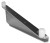 Eagle Group MMNSBCSS-K-24-L 24" NSF-approved stainless steel heavy duty single knob "C" brackets,