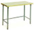 Eagle Group MT2496GT 24" x 96" hardwood table with flat top and galvanized tubular base.