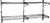 Eagle Group PWM14-3C (3) 14"-width shelves with 54" post, chrome finish, mid unit - prepack
