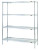 Eagle Group S4-63-1824Z EAGLEbrite Zinc Four-Shelf Starter Unit, 18" W x 24" L x 63 H