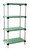 Eagle Group S4-63S-L2342PM 23" x 42" stainless steel, LIFESTOR polymer shelving - starter unit w