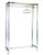Eagle Group S2448-GRT 24" x 48" stainless steel finish, freestanding gowning rack with hange