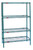 Eagle Group S4-74-2442VG Valu-Gard green epoxy Four-Shelf Starter Unit, 24" W x 42" L x 74 H