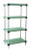 Eagle Group S4-74Z-L1824PM 18" x 24" EAGLEbrite zinc, LIFESTOR polymer shelving - starter unit wi