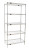 Eagle Group S5-74-2460C Chrome Five-Shelf Starter Unit, 24" W x 60" L x 74 H