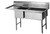 Eagle Group SFN3052-3-18RorL-14/3 37" x 75 1/2" spec-master SFN series three compartment-2 size sink
