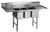 Eagle Group SFN3242-3-18-14/3 39" x 84" spec-master SFN series three compartment sink, (3) 32" x 14"