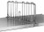 Eagle Group SSD14-C 14" chrome shelf divider for solid shelving.