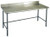 Eagle Group T3030GTEB-BS 30" x 30" 14/304 stainless steel top worktable; backsplash and stainle