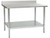 Eagle Group T3060B-BS 30" x 60" 16/304 stainless steel top worktable; backsplash, galvanized