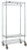Eagle Group URS1836C 18" x 36" mobile garment rack, with one top and one bottom wire shelf,