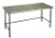 Eagle Group T4848GTEM 48" x 48" 16/430 stainless steel top worktable; backsplash, stainless