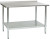 Eagle Group UT3672EB 36" x 72" 16/304 stainless steel top worktable; rear upturn, stainless