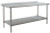 Eagle Group UT3648SE 36" x 48" 14/304 stainless steel top worktable; rear upturn, stainless