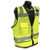 Radians SV59-2ZGD-L Saftey Vest Class 2, Heavy Duty Surveyor, Mesh/Solid Green, Large