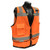 Radians SV59-2ZOD-M Saftey Vest Class 2, Heavy Duty Surveyor, Mesh/Solid Orange, Medium