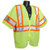 Radians SV22-3ZGM-3X Saftey Vest Class 3, Economy, Mesh Green, 3X-Large