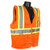 Radians SV225-2ZOM-M Saftey Vest Class 2 Fire Retardant Two Tone, Mesh Orange, Medium