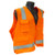 Radians SV7OL Saftey Vest Class 2, Surveyor, Solid/Mesh Orange, Large