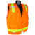 Radians SV7POM Saftey Vest Class 2, Prismatic Gloss Surveyor, Prismatic Reflector Orange, Medium