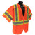 Radians SV24-3ZOM-3X/5X Saftey Vest Class 3, Breakawy Surveyor, Mesh Orange, 3XL/5XL