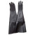 Glove, Textured Rubber, Black, 8" Dia X 28", Pair