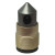 Nozzle, Tungsten Carbide, 45 Deg Angle, 1/4" Bore, Triple Outlet