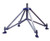 Base for Quadpod, portable with adjustable feet, 54" open width
