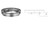 MetalBest 103304 Round Gas Vent Pipe, 3"x 4" ID, Maximum Screw Size: 3/8"