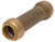 DIXON U3008 Sharkbite Push-Fit Slip Couplings,Forged Brass