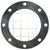 Dixon TTFS4SS 4" SS TTMA Flange Screen w/ Encapsulated FKM Gskt, 1" Sq Holes