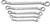 Gearwrench GWR81926 5 Pc. 30 Degree Deep Offset Box Wrench Set - SAE