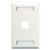 FACEPLATE, ID, 1-GANG, 1-PORT, WHITE