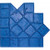 Bon Tool 32-175-B6 Border Stamp - Corner Tile Border