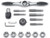 GearWrench 82808 3/8" 17 Pc. Large Tap & Die SAE Set
