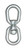Campbell 3630835 1/2" Eye & Eye Swivel, Drop Forged Carbon Steel, Galvanized