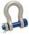 Campbell 5392035 1-1/4" Anchor Shackle, Bolt Type, Forged Carbon Steel, Galvanized, Bulk