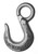 Campbell 3912905 #29 Regular Eye Hoist Hook, 5 Ton, Drop Forged Steel, Self Colored