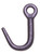 Campbell 5616215 3/4" Cam-Alloy J-Hook, Style A, Bright, Bulk