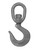 Campbell 3941105 #11 Regular Swivel Hoist Hook, 7-1/2 Ton,Drop Forged Steel,Self Colored