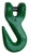 Campbell 5724415 9/32" Quik-Alloy Grab Hook, Grade 100, Painted Green, Bulk