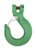 Campbell 5746695 3/8" Quik-Alloy Sling Hook w/ Latch, Grade 100, Painted Green, Bulk