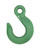 Campbell 5646815 1/2" Cam-Alloy Eye Sling Hook, Grade 100, Painted Green, Bulk