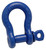 Campbell 5412805 1-3/4" Anchor Shackle, Screw Pin, Forged Carbon Steel, Painted Blue, Bu