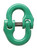 Campbell 5779175 7/8" Quik-Alloy Coupling Link, Grade 100, Painted Green, Bulk