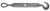 Campbell 6250103 3/8" x 6" Hook & Eye Turnbuckle, Forged Carbon Steel, Galvanized, Bulk
