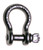 Campbell 6402108 1/2" Stainless Steel Screw Pin Anchor Shackle, Forged Type 316, Bulk