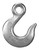 Campbell T9101824 1/2" Eye Slip Hook, Grade 43, Zinc Plated, Import, UPC Tagged