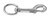 Campbell T7605801 #225 5/8" Bolt Snap, Round Eye, Swiveling, Malleable, UPC Tagged